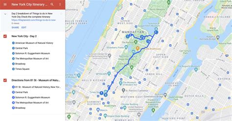 suggested itinerary for new york.